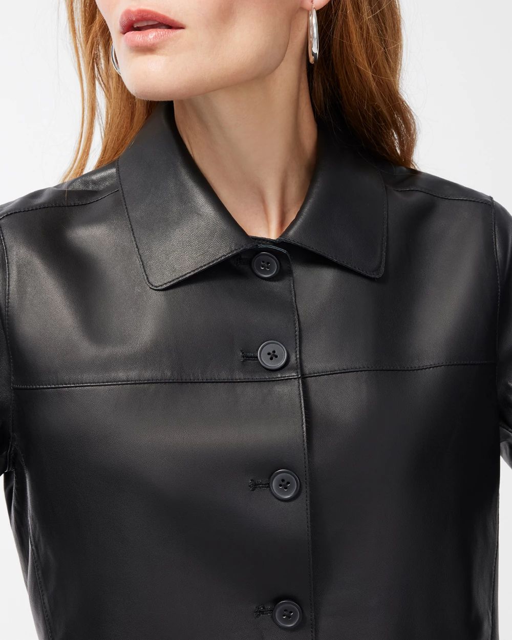 Black Label Cropped Leather Jacket