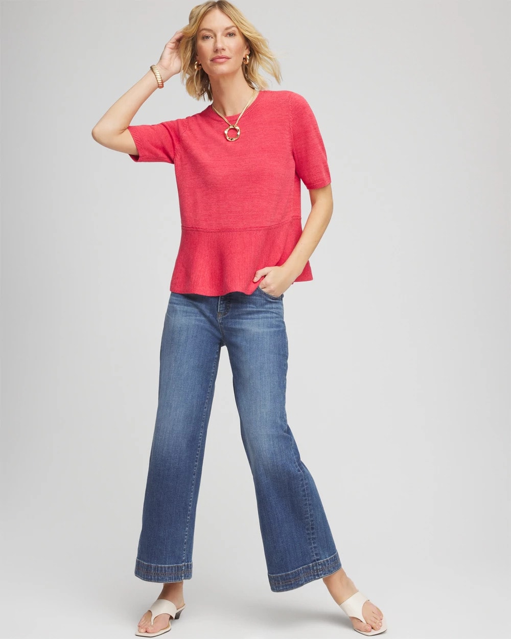 Pullover Peplum Sweater