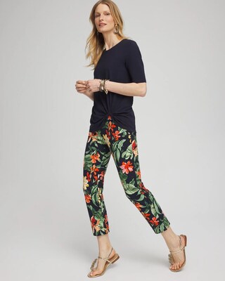 Brigitte Orchid Slim Cropped Pants