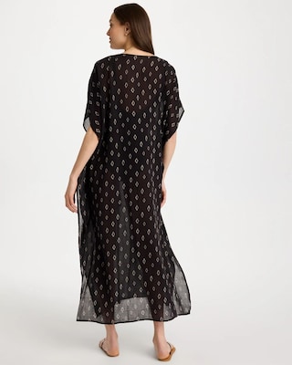 Printed Kaftan Swim Cover-Up click to view larger image.