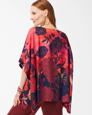Floral Poncho