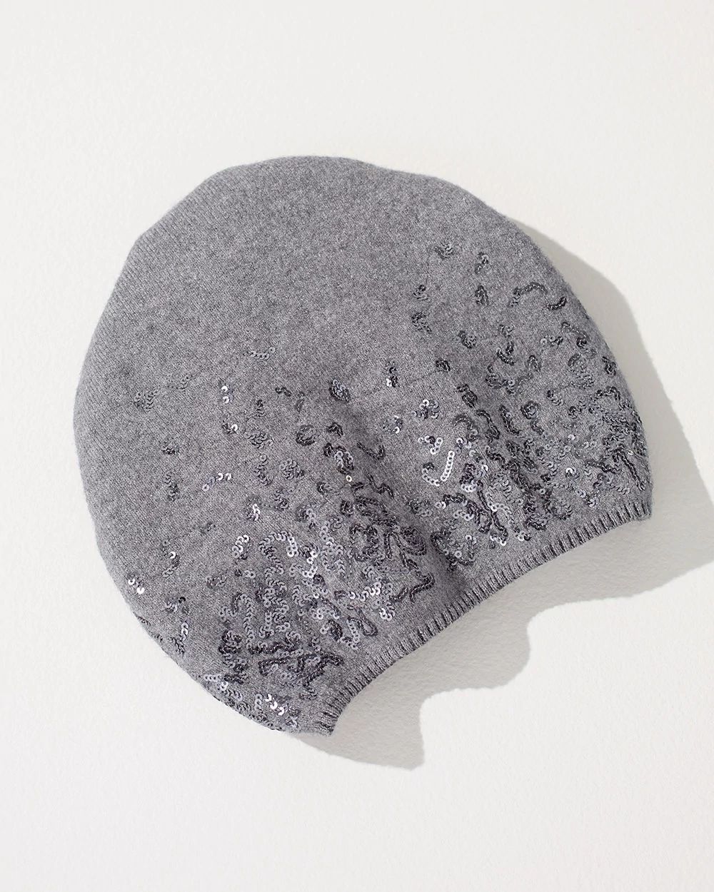 Sequin Skully Hat
