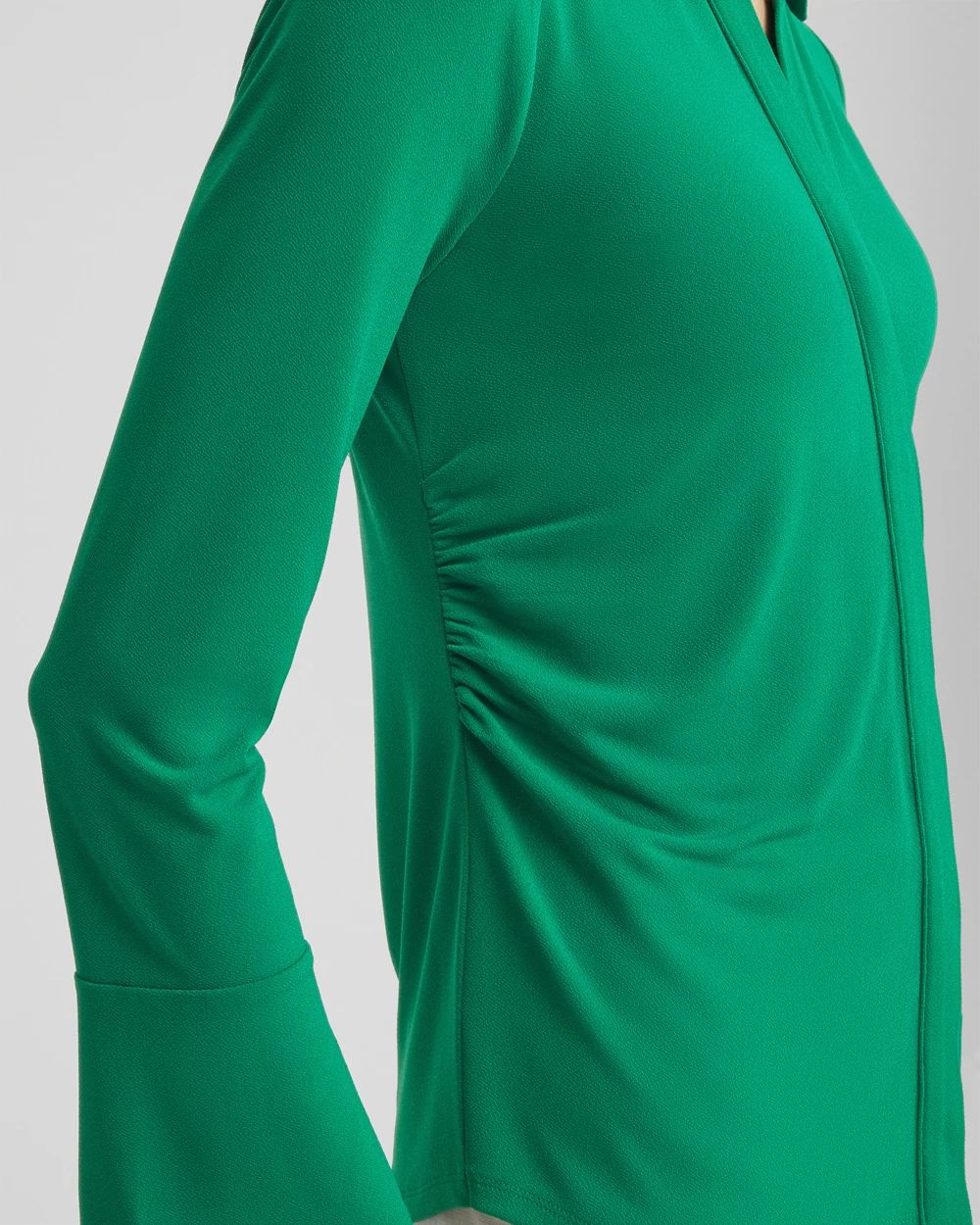 Collared Ruched Seam Top click to view larger image.