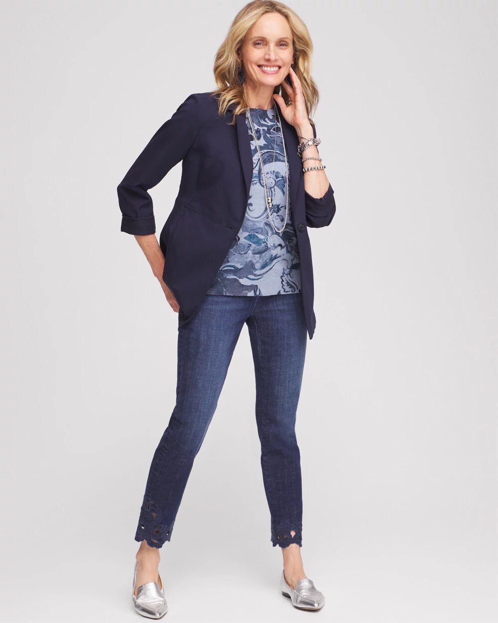 Floral Short Sleeve Pullover Sweater