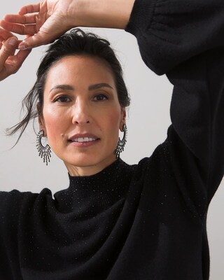 Black Label Go Beaded Cashmere Sweater