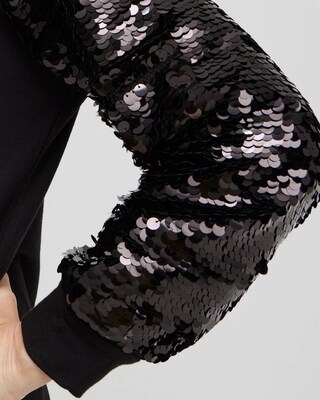 Zenergy Sequin Sleeve Sweatshirt