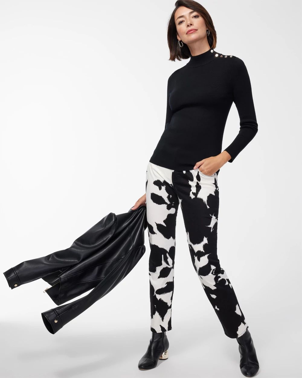 ECOVERO Mock Neck Sweater