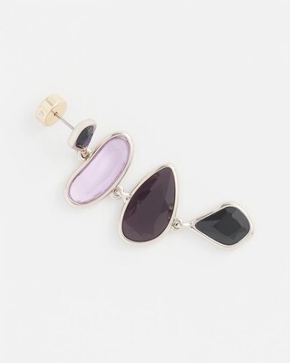 No Droop™ Violet Stone Drop Earrings