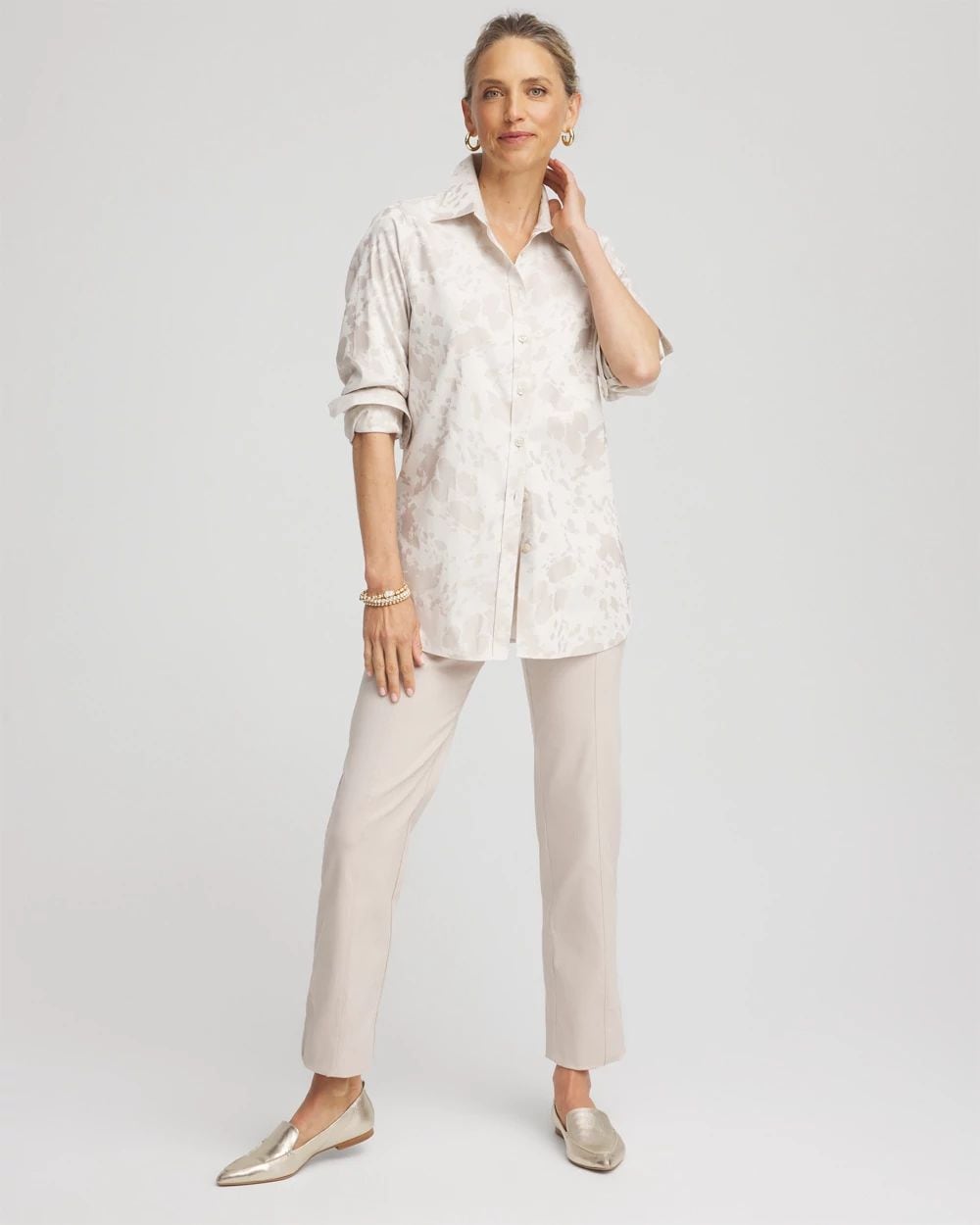 Petite Bi-Stretch Straight Ankle Pants click to view larger image.