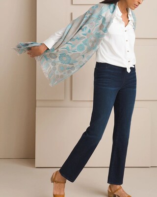 Denim Pull-On Straight Leg Jeggings