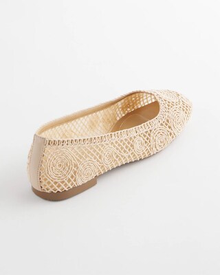 Cora Raffia Flats click to view larger image.