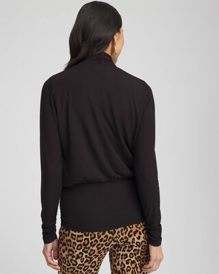 Micke Neck Banded Hem Top click to view larger image.