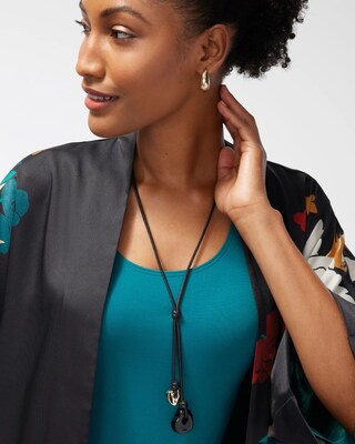 Silver Tone Heart Pendant Necklace