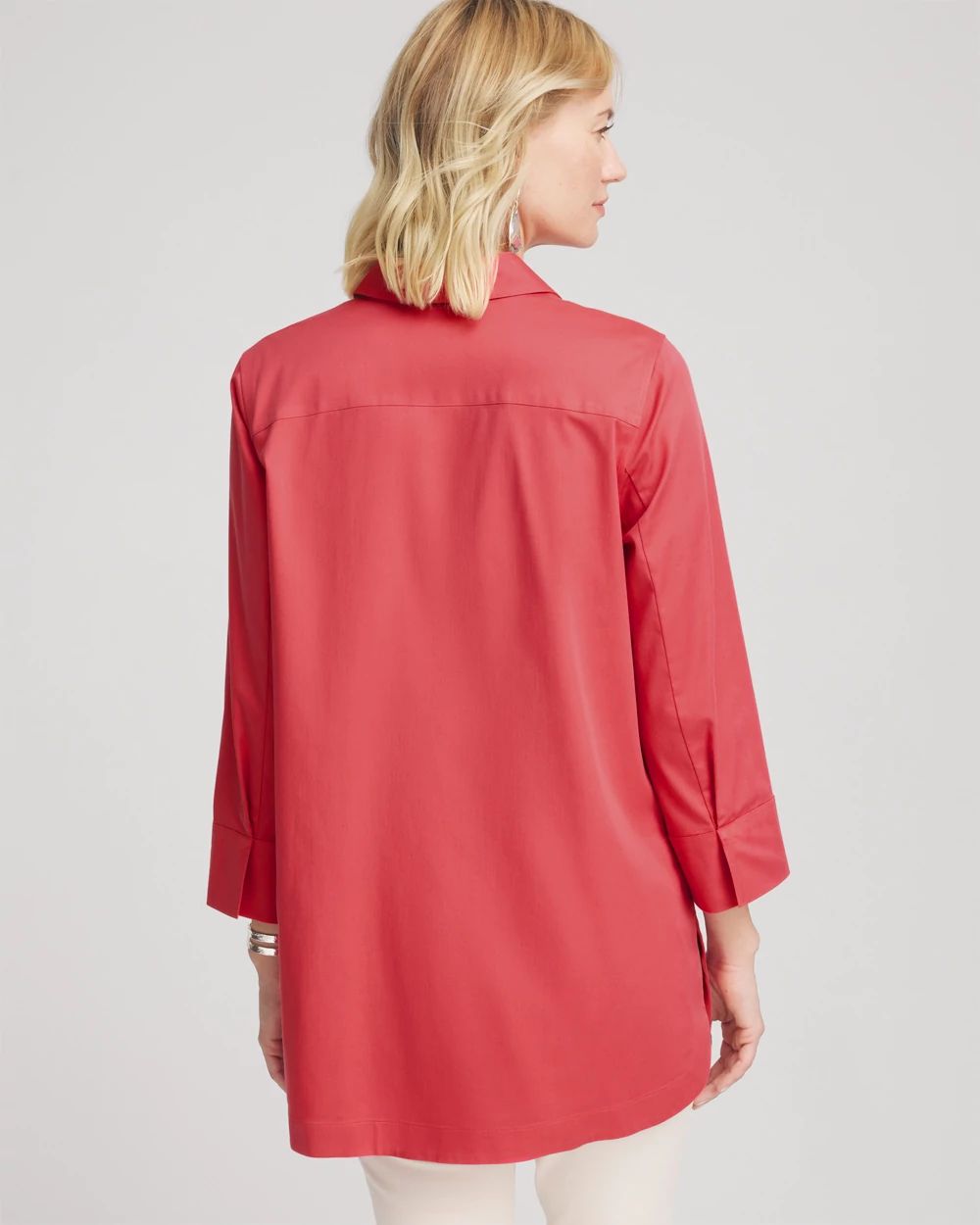 No Iron™ Classic Button Down Tunic click to view larger image.
