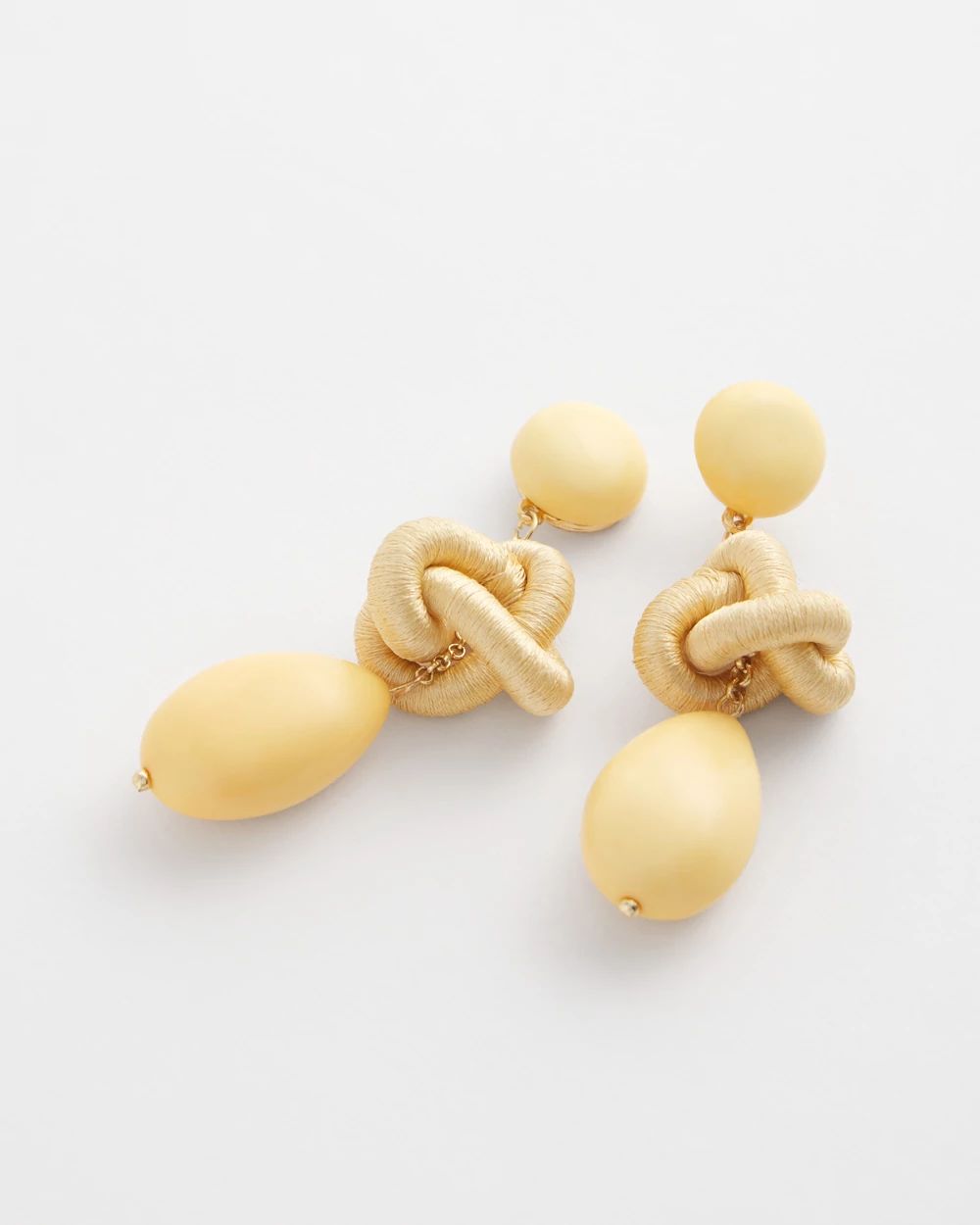 Yellow Teardrop Earrings
