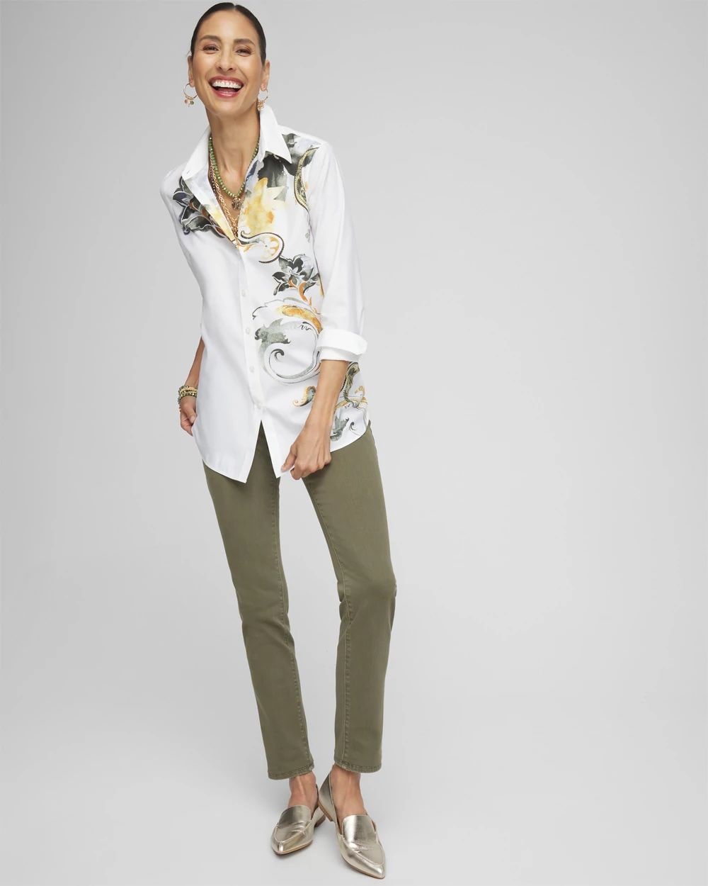 Petite Girlfriend Slim Ankle Jeans