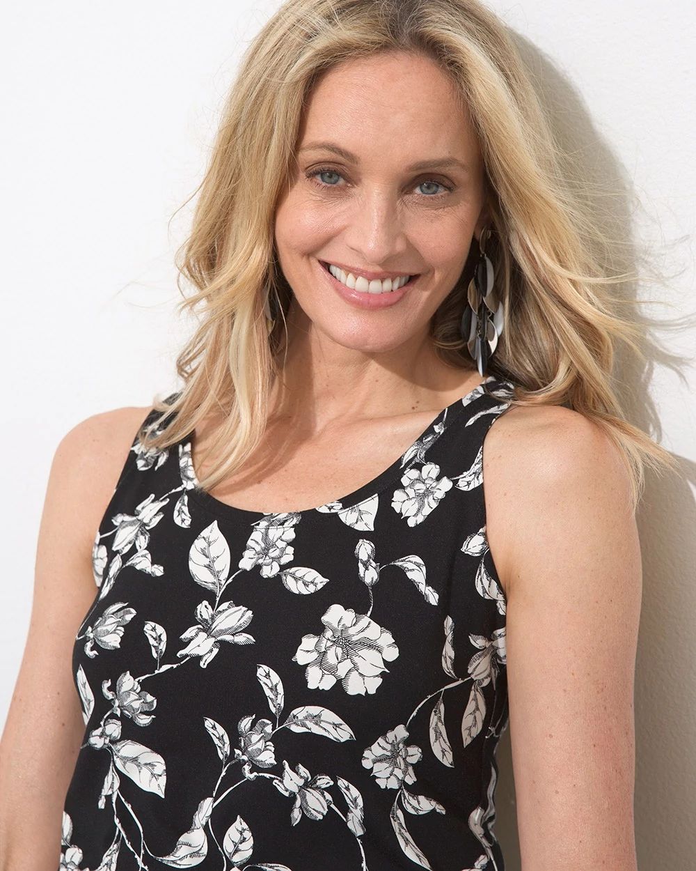 Touch of Cool Floral Print Tank