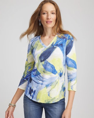 Double-Knit 3/4 Sleeve Tee