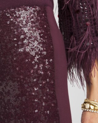 Petite Juliet Sequin Front Ankle Pants click to view larger image.