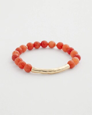 Agate Bar Stretch Bracelet