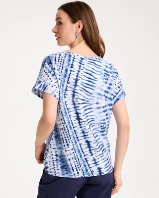 Zenergy® Tie-Dye Drop Shoulder Tee click to view larger image.
