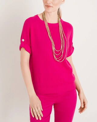 Roll-Tab Sweater Tee