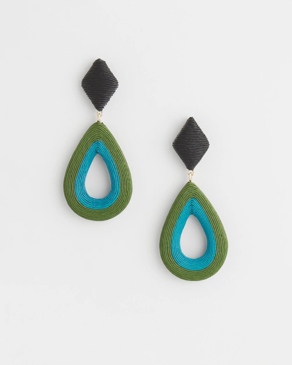 Wood Teardrop Earrings