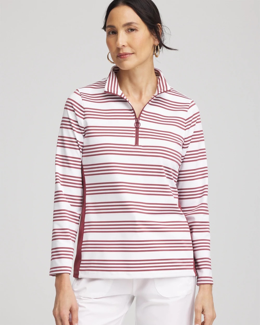 Zenergy® UPF Stripe Long Sleeve Top