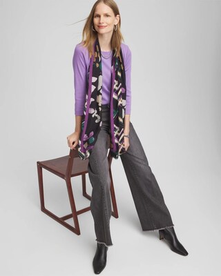 3/4 Sleeve Bateau Neck Tee click to view larger image.