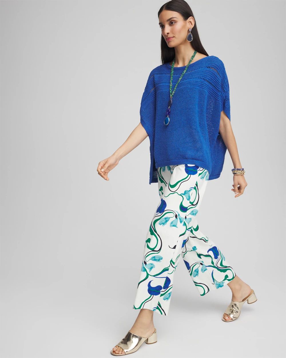 Scoop-Neck Poncho