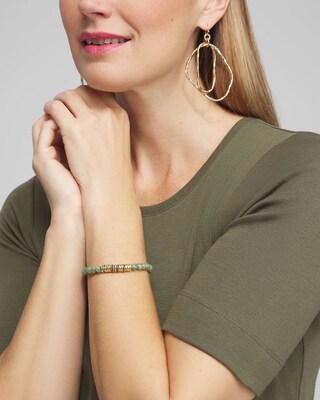 Olive Jade Hero Stretch Bracelet