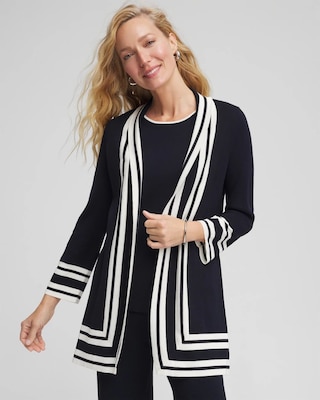Travelers™ Contrast Border Cardigan
