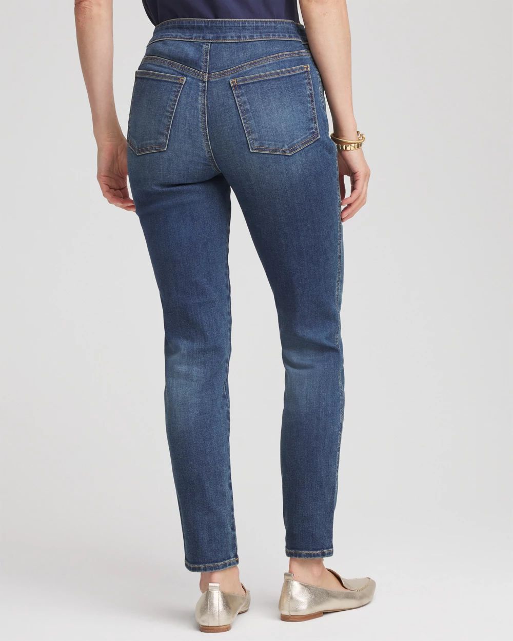 Pull-On Slim-Fit Ankle Jeggings