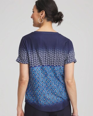 Zenergy® Graphic Ombre V-Neck Tee click to view larger image.