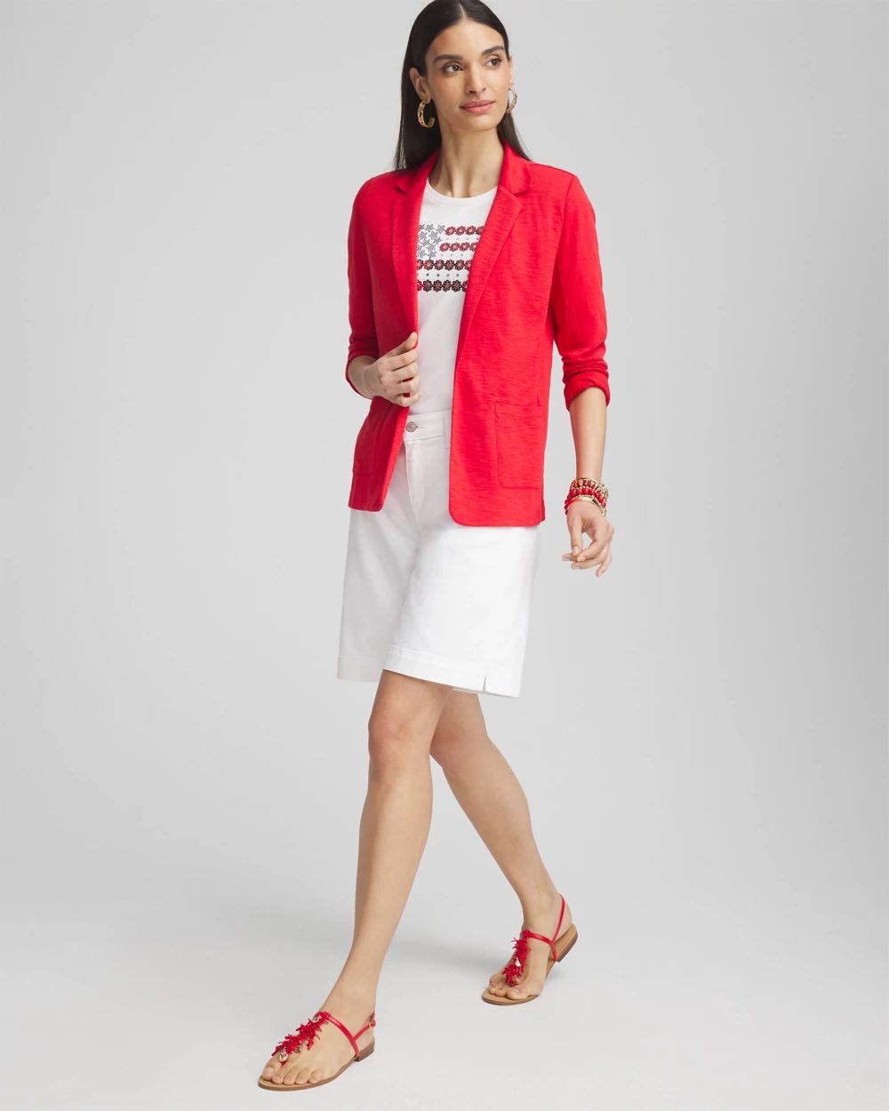 Slub Knit Blazer
