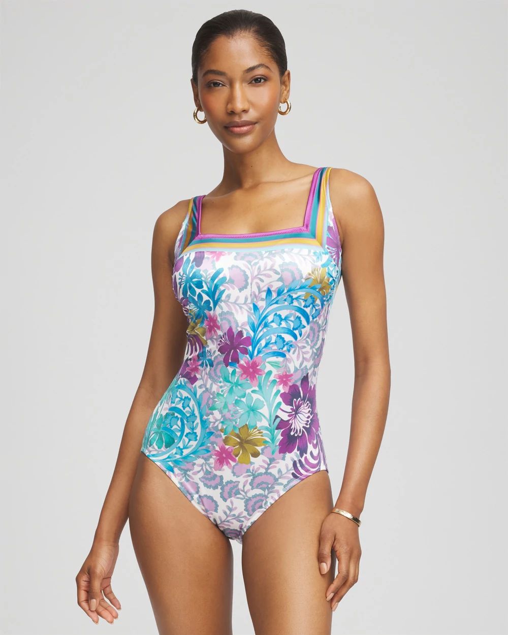 Gottex Bali Square Neck One Piece