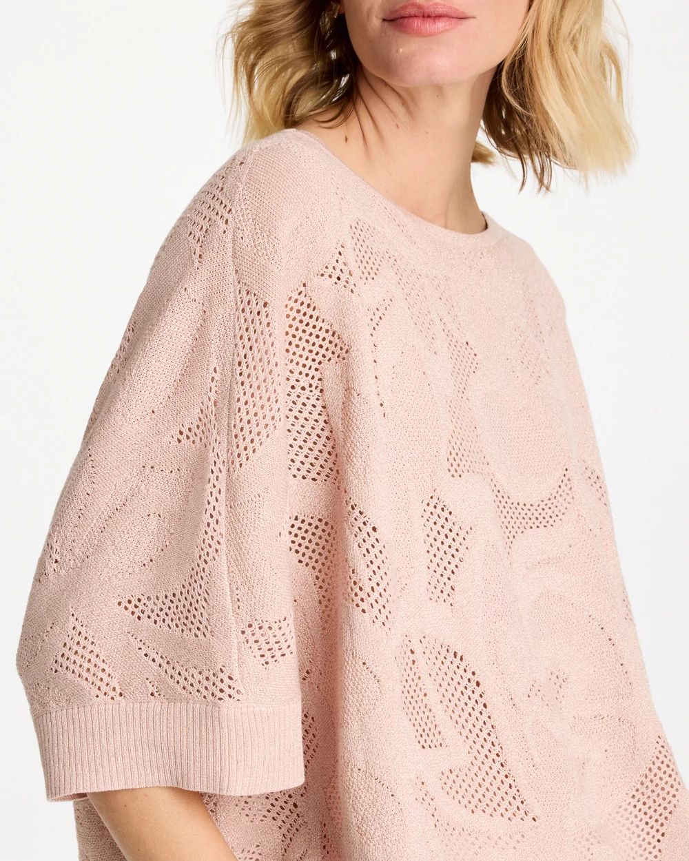 Boatneck Rounded Hem Poncho
