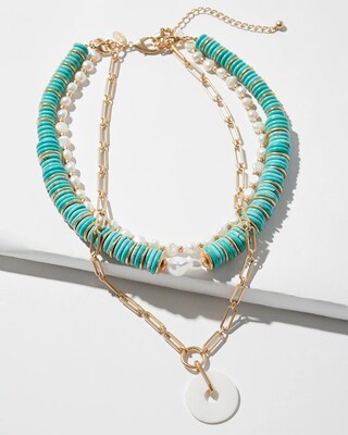 Convertible Mother of Pearl Necklace