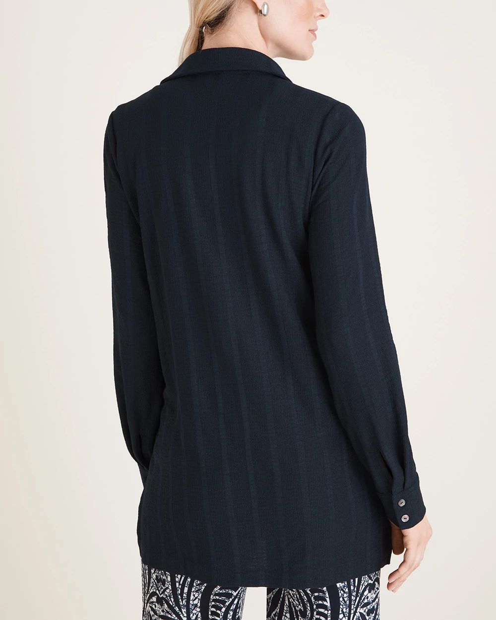 Travelers Collection Textured Shirt Jacket