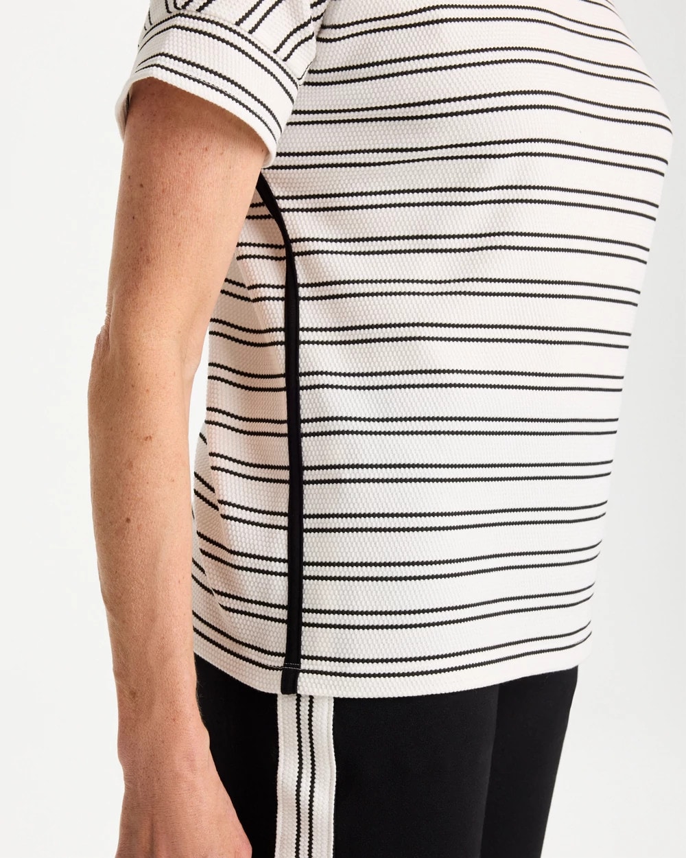 Zenergy® Textured Knit Jacquard Top