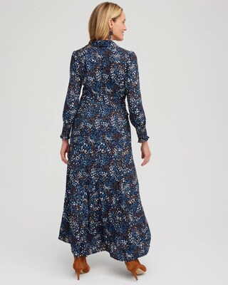 Dot Print Shirt Dress