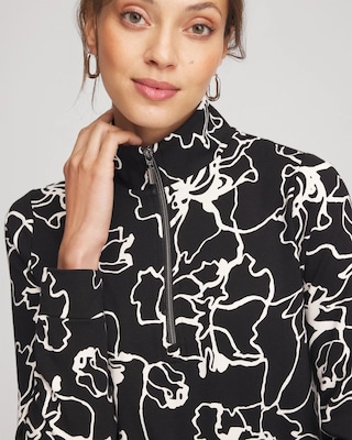 Zenergy® Half-Zip Mockneck Top click to view larger image.