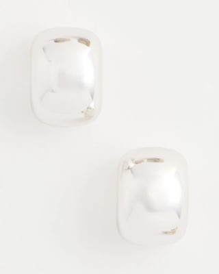 Silvertone Mini Hoop Earrings