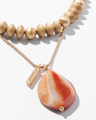 Agate Pendant Necklace