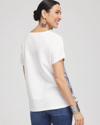 Handkerchief Side-Tie Front Tee click to view larger image.