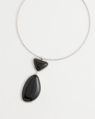 Geo Pendant Collar Necklace click to view larger image.