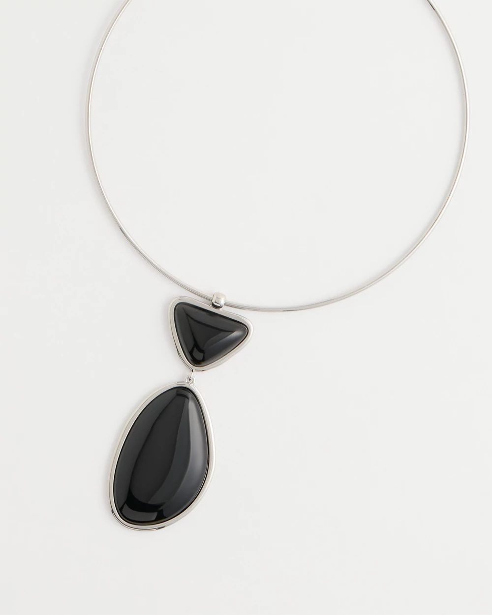 Geo Pendant Collar Necklace click to view larger image.