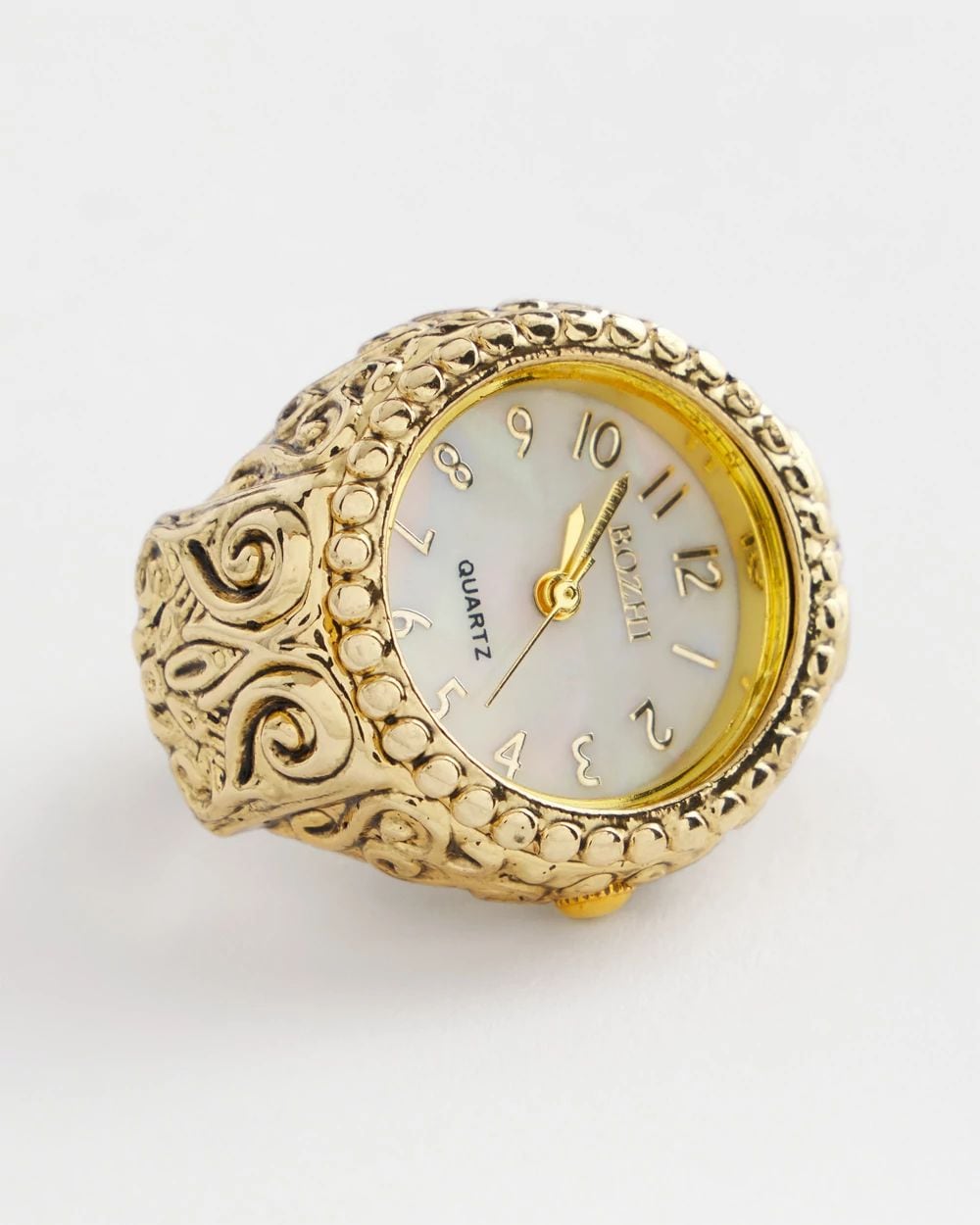 Gold Watch Stretch Ring