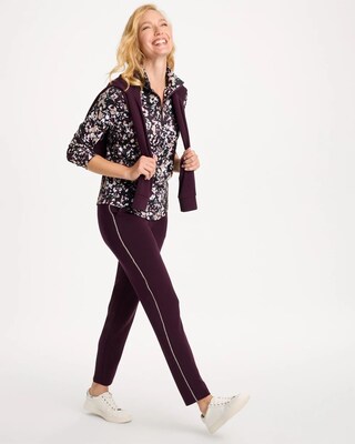 Zenergy® Caviar Bead Scuba Ankle Pants