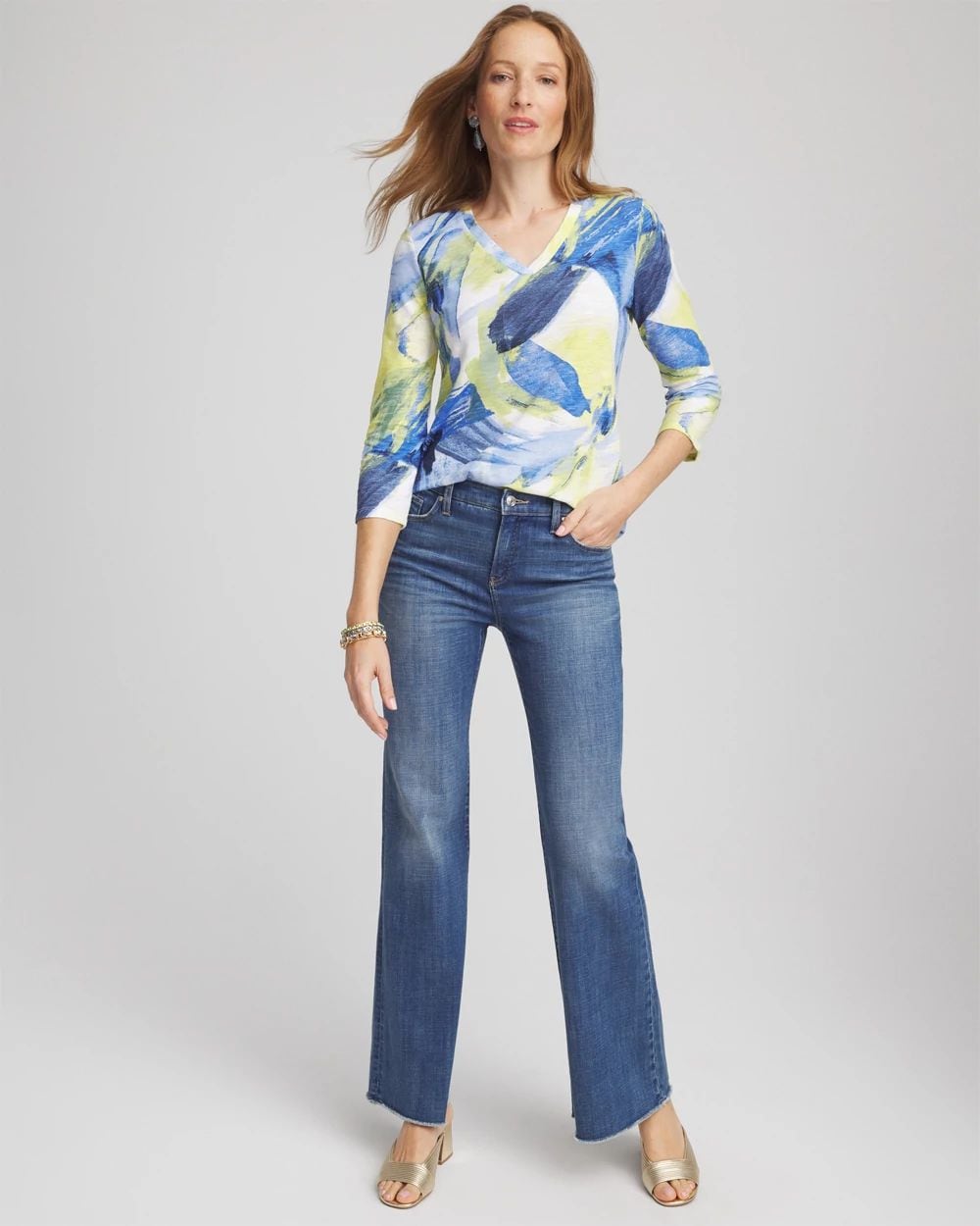 Double-Knit 3/4 Sleeve Tee